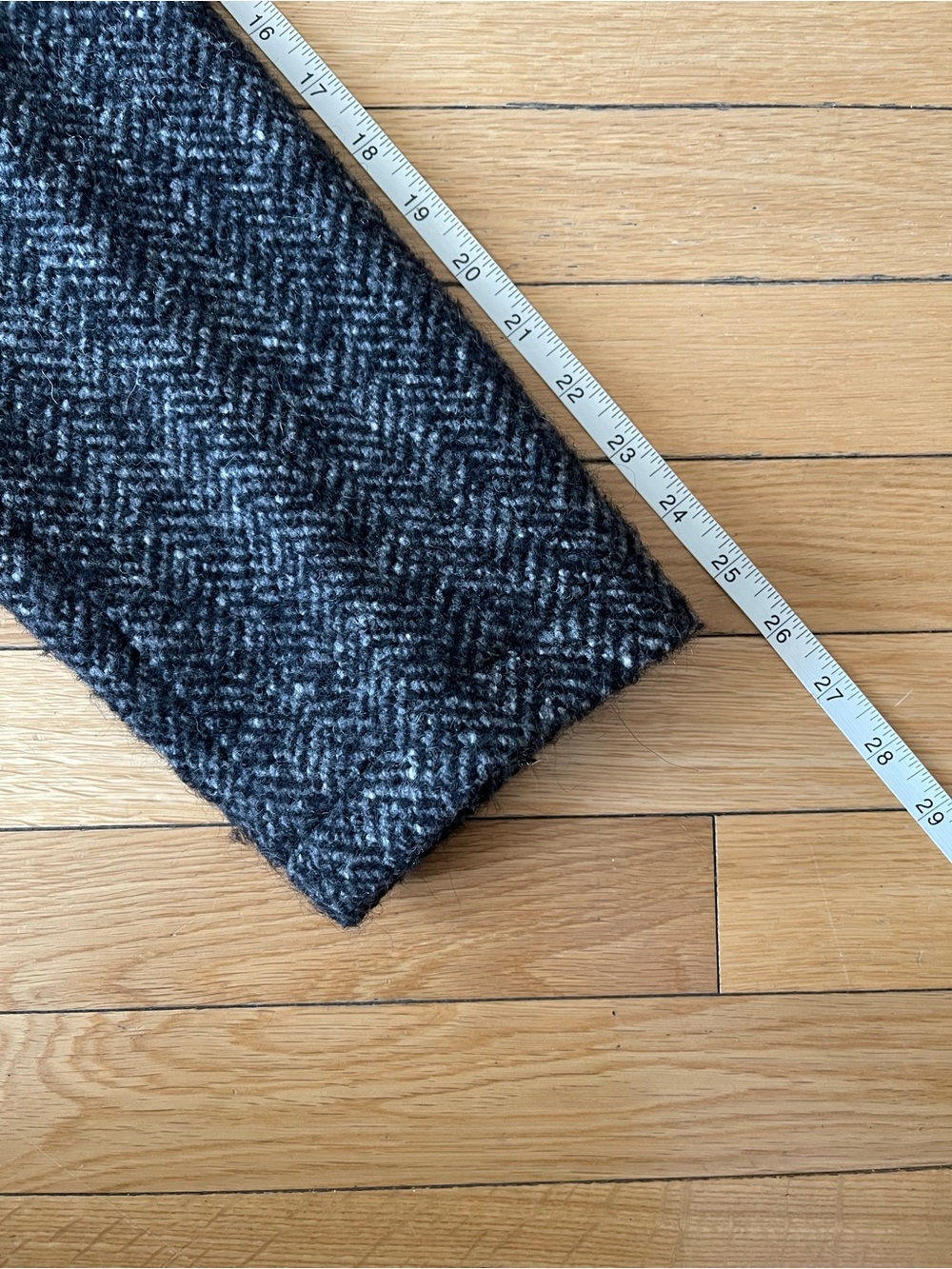 Todd Snyder Italian Wool Walking Jacket in Charcoal Herringbone - Picture 11 of 11